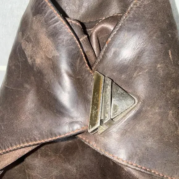 Vintage Beardesign Leather Gorpcore Outdoor Hiking Multifunctional Backpack Bag - Picture 3 of 15